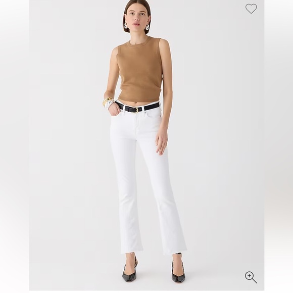 New w/minor defect. J.Crew 9" demi-boot crop jean in white wash. Size 27 $128 - Picture 2 of 8